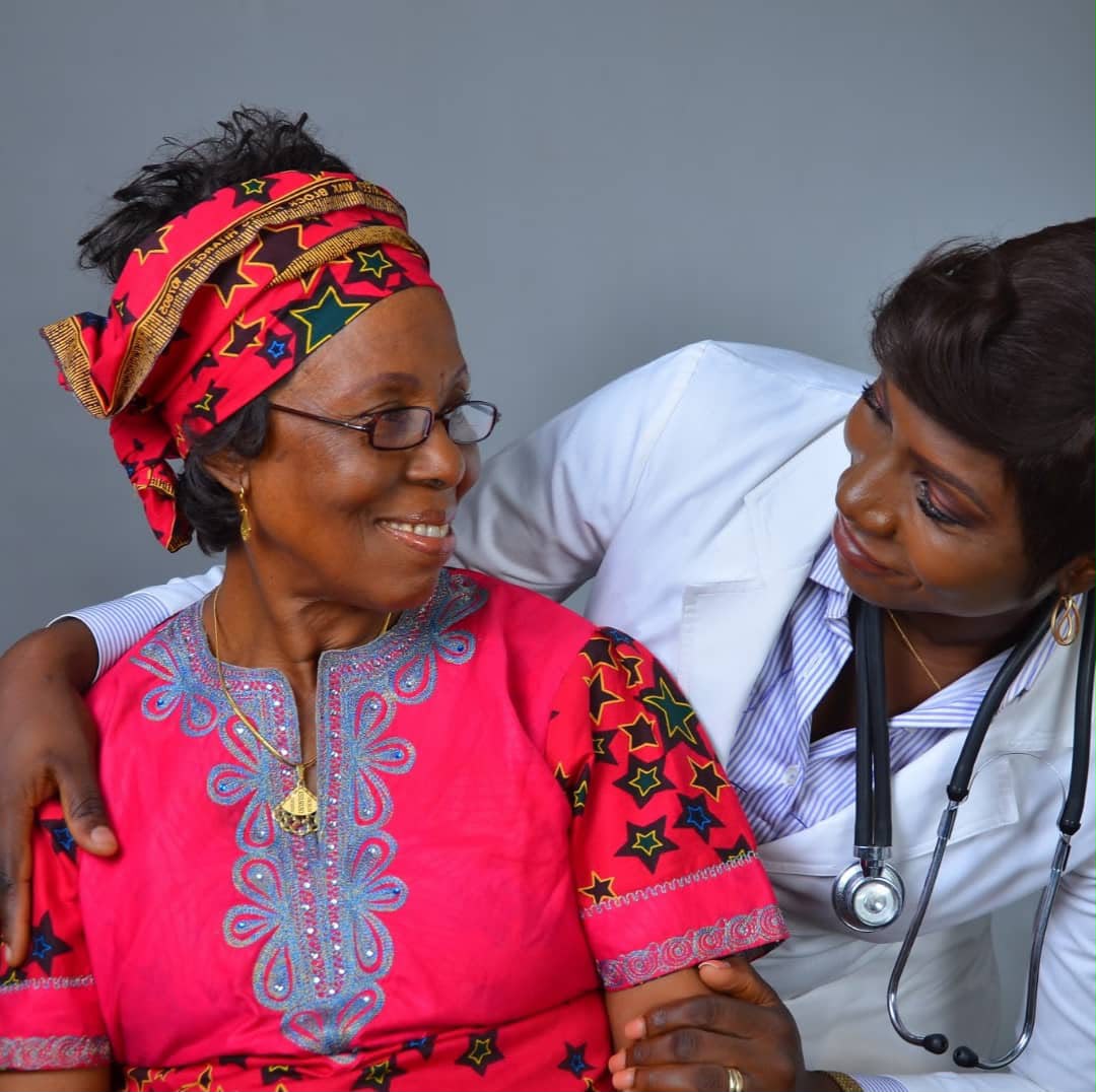 Professional Doctor and Senior Patient